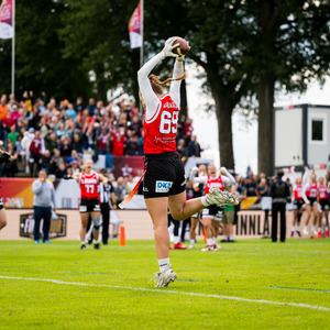 Flag-Football während der Finals 2025 Dresden in der Teamsport Arena
