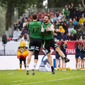 Flag-Football während der Finals 2025 Dresden in der Teamsport Arena