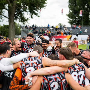 Flag-Football während der Finals 2025 Dresden in der Teamsport Arena