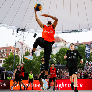 3x3 Basketball während der Finals 2025 Dresden