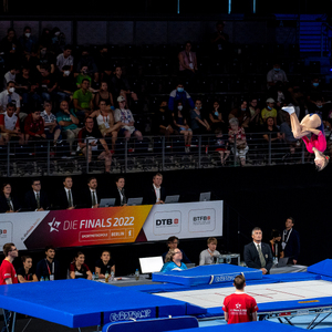 Trampolinturnen bei den Finals 2022 Berlin